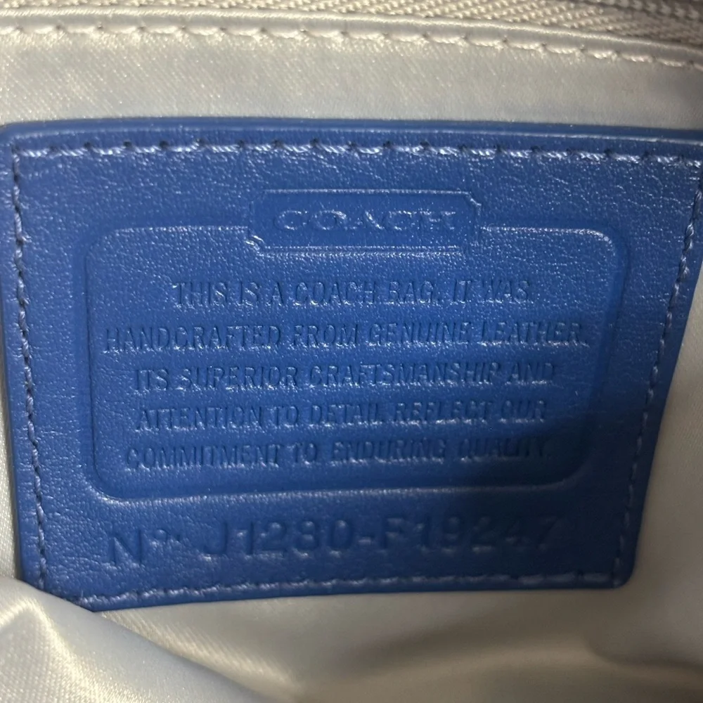 Coach‎ Tote Ashley Gathered Carryall Ocean NWT